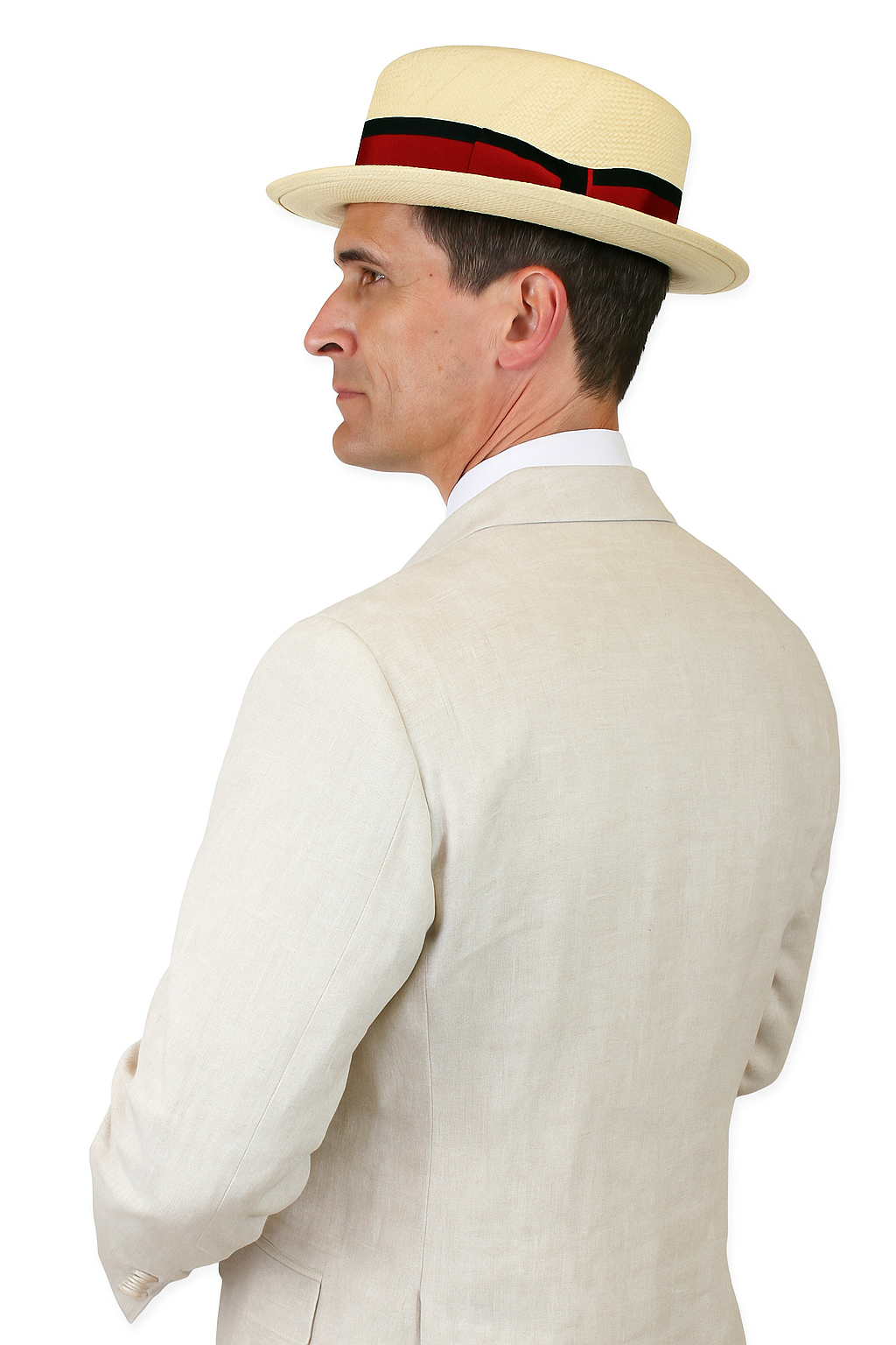 Riverdale Linen Coat - Natural | Crisp 3-Piece Linen Suit for Summer - Coat Size 38