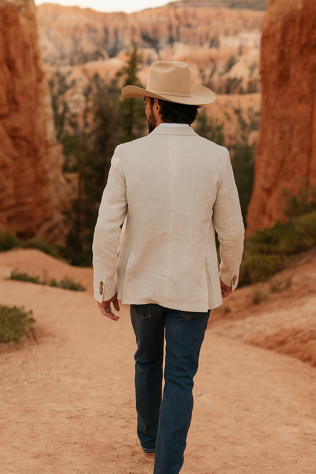 Casual Cowboy Blazer for Men – Western Style with Rustic Charm - 34 Short or Extra Small