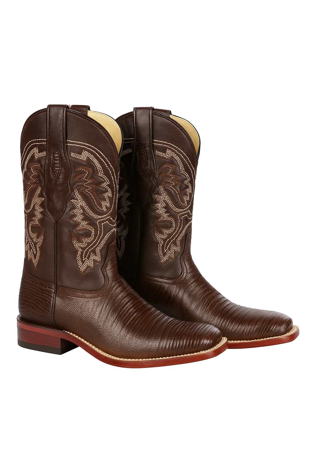 Botas Cuadrada de Armadillo Lizard Original-New Designer Collection