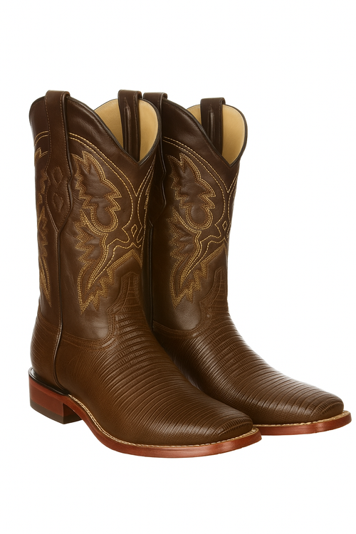 Botas Cuadrada de Armadillo Lizard Original-New Designer Collection
