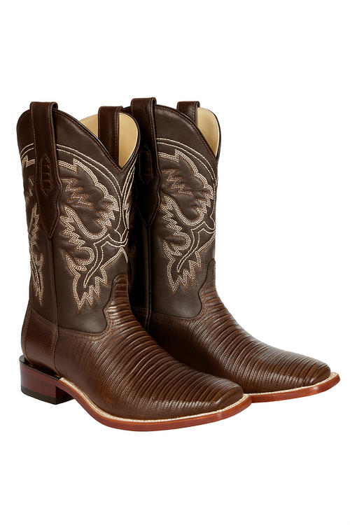 Botas Cuadrada de Armadillo Lizard Original-New Designer Collection