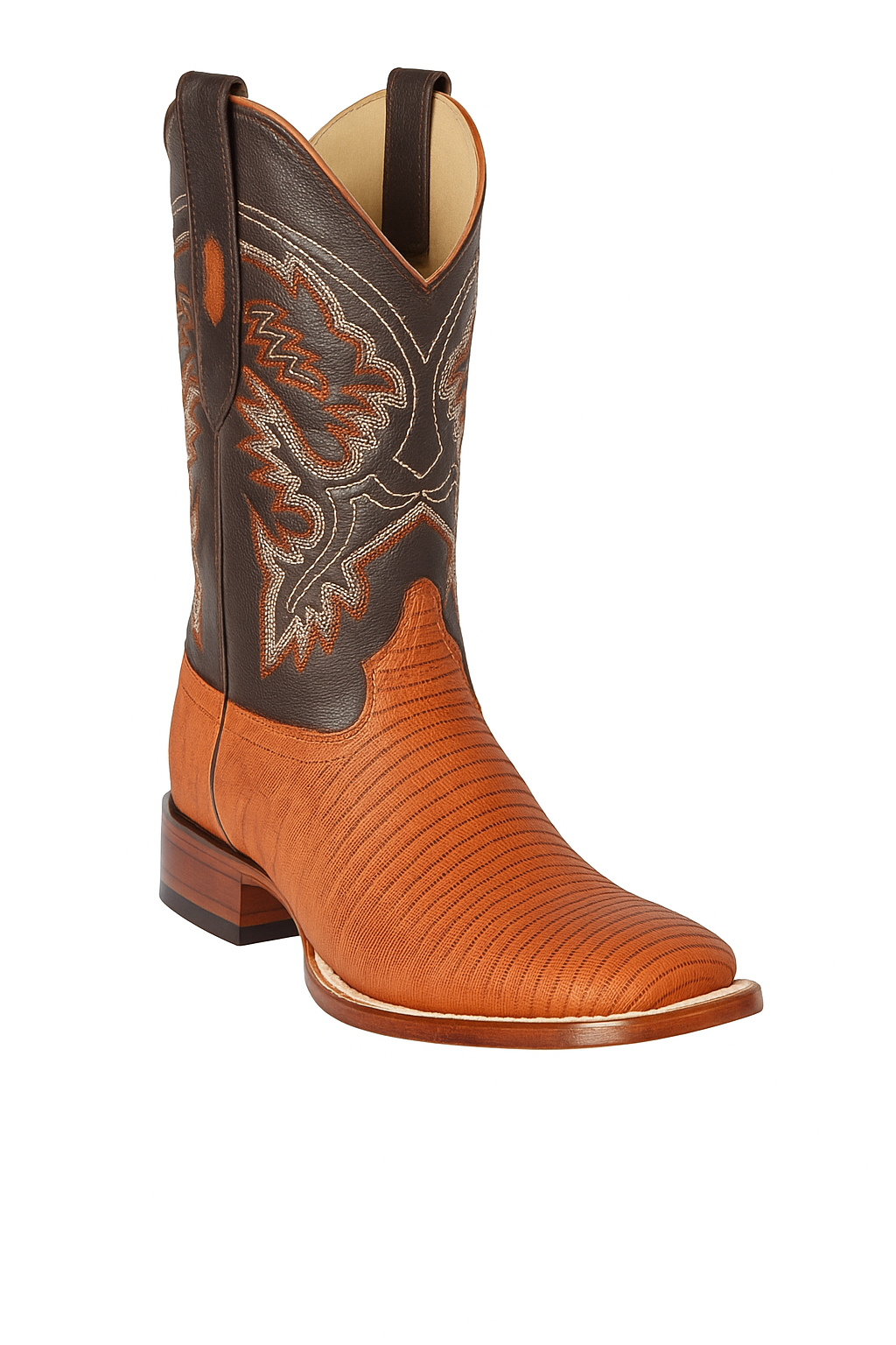 Botas Cuadrada de Armadillo Lizard Original-New Designer Collection