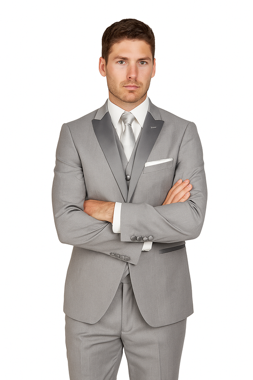Arlan 2pc Tuxedo by Giorgio Fiorelli Black, Blue, or L Grey