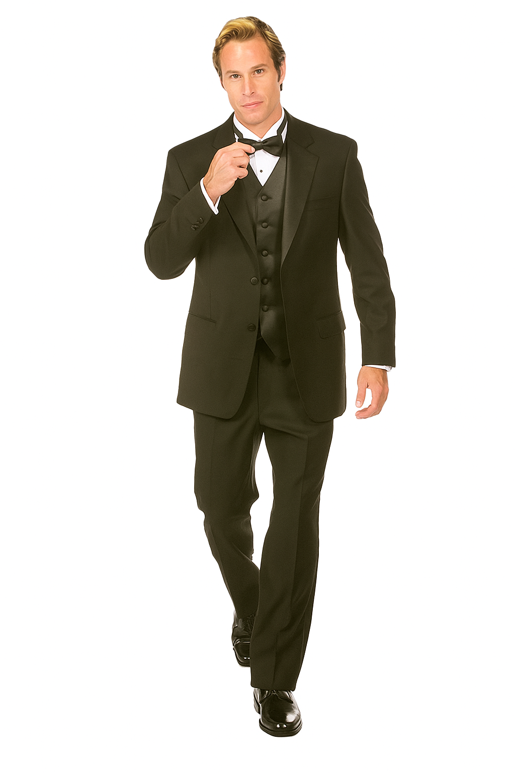 Black Tuxedo by Giorgio Fiorelli 2 Button Adjustable - 34 Short or Extra Small
