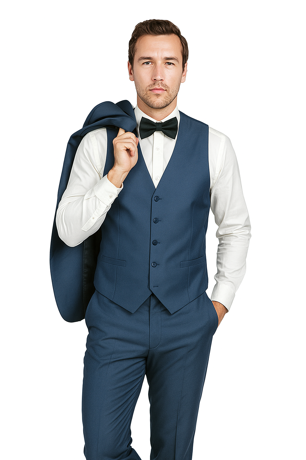 Oscar Tuxedo Sharkskin Gray or Blue by Giorgio Fiorelli - 34 Short or Extra Small
