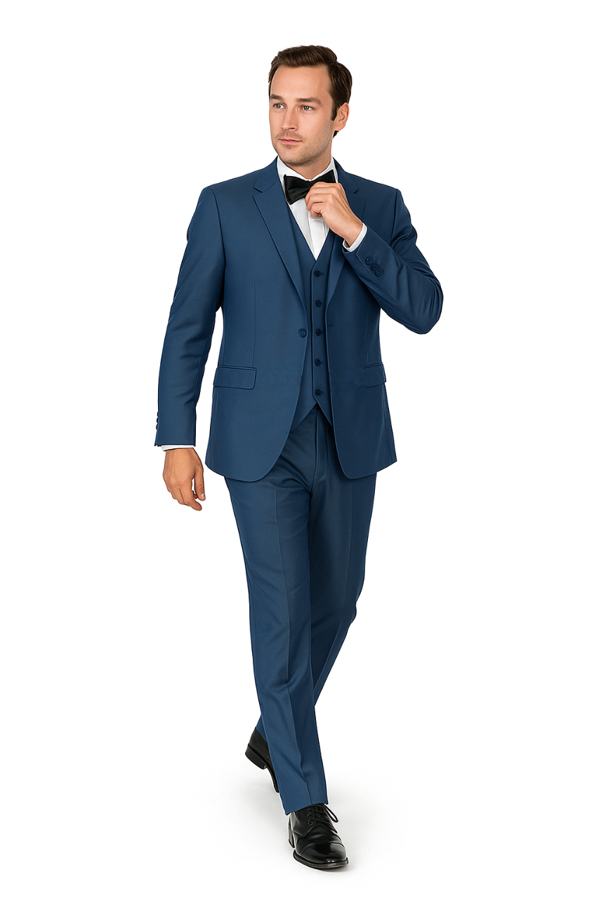 Oscar Tuxedo Sharkskin Gray or Blue by Giorgio Fiorelli - 34 Short or Extra Small