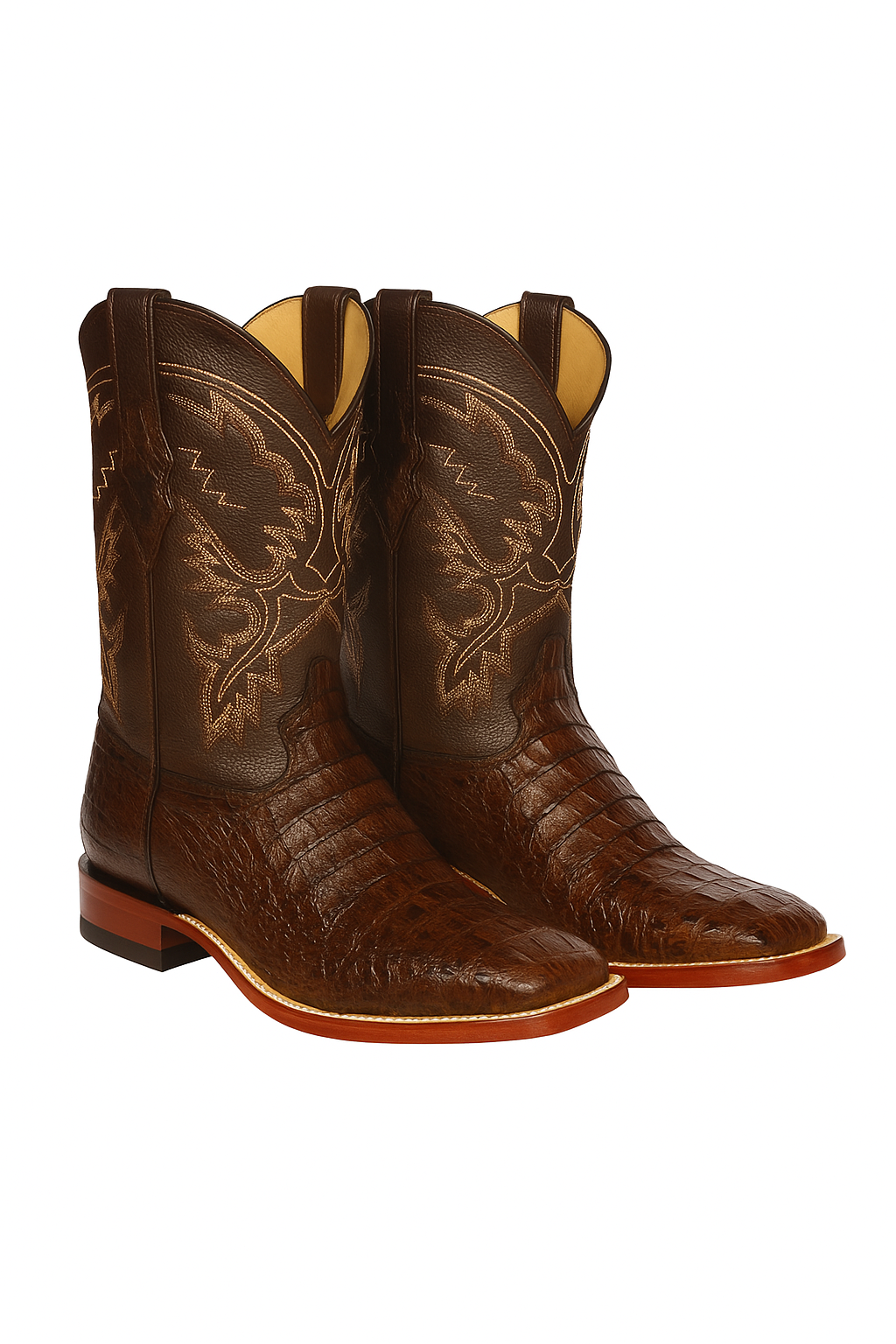 Botas Cuadrada de Armadillo Lizard Original-New Designer Collection