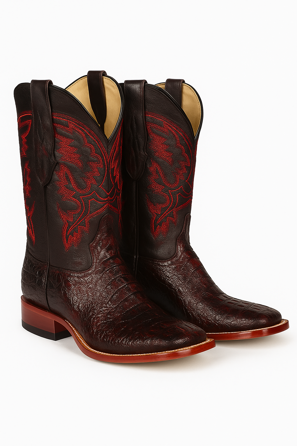 Botas Cuadrada de Armadillo Lizard Original-New Designer Collection