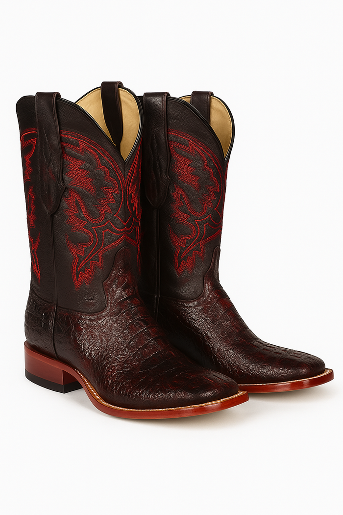 Botas Cuadrada de Armadillo Lizard Original-New Designer Collection