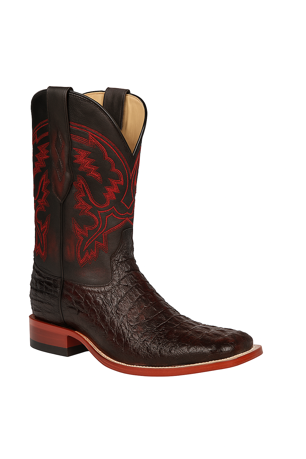 Botas Cuadrada de Armadillo Lizard Original-New Designer Collection