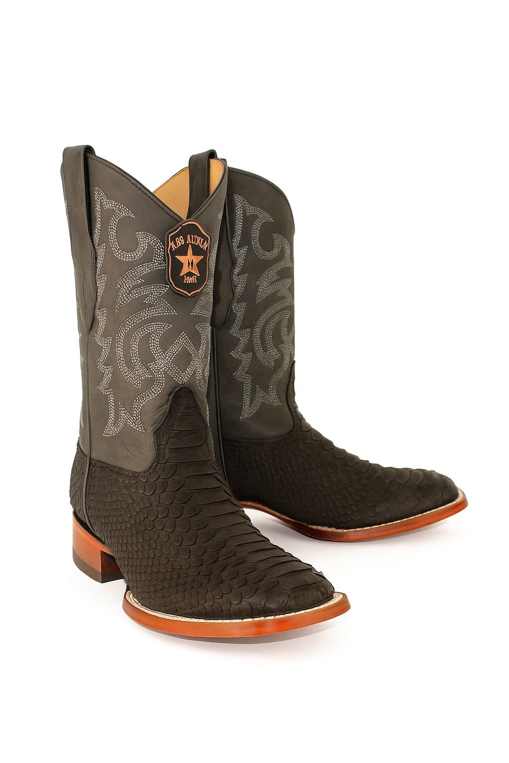 Botas de Piton Original Punta Cuadrada-New Designer Collection - 6