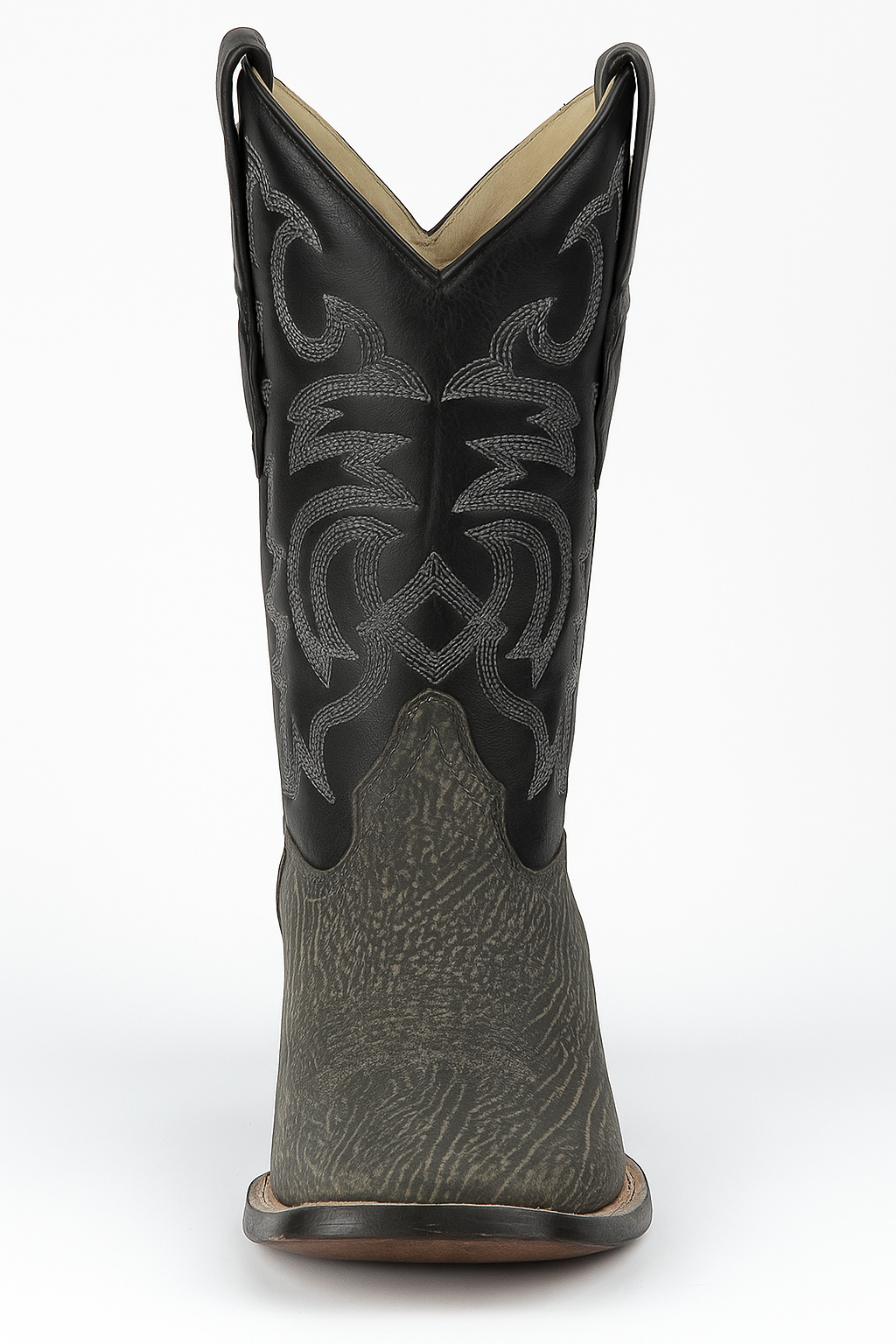 Men's Los Altos Shark Skin Wide Square Toe Boots-New Designer Collection - 6