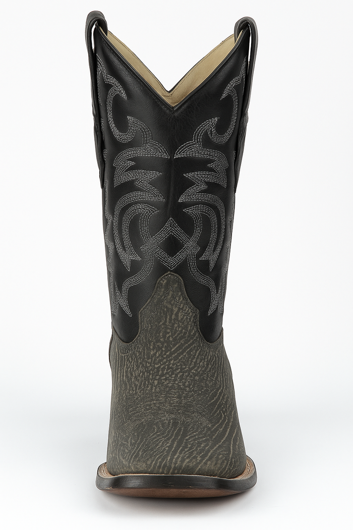 Men's Los Altos Shark Skin Wide Square Toe Boots-New Designer Collection