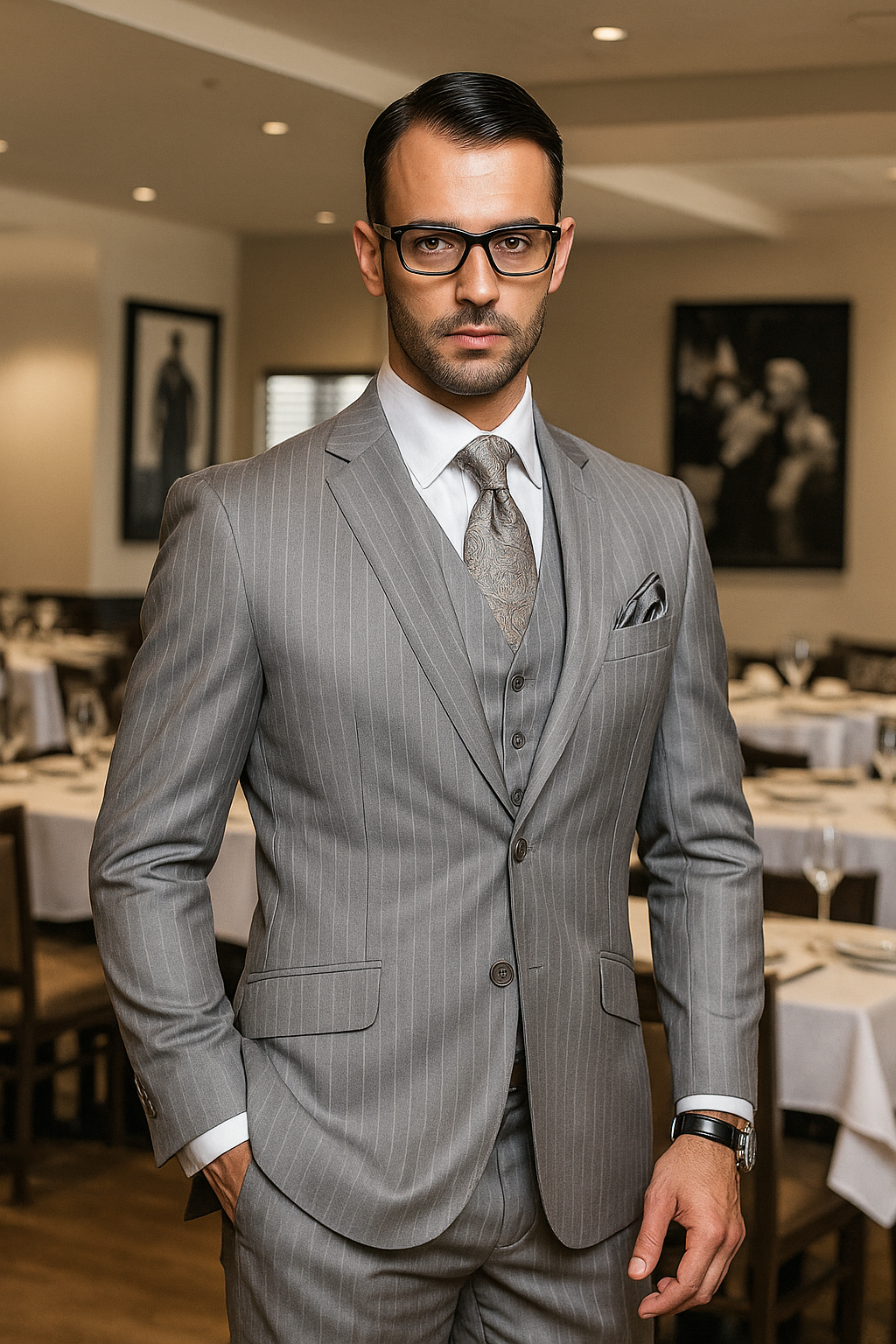 Trajes Gris Para Hombre - 34 Short or Extra Small