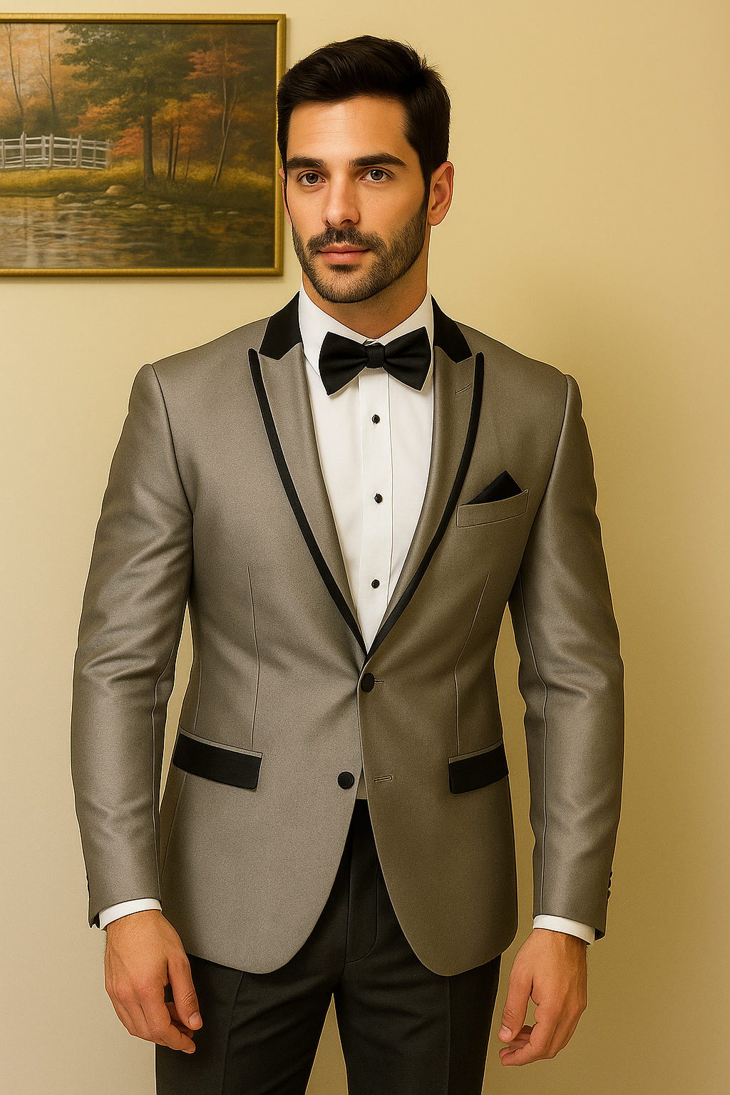 Trajes Gris Para Hombre - 34 Short or Extra Small