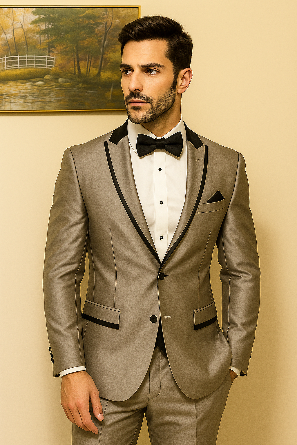 Trajes Gris Para Hombre - 34 Short or Extra Small