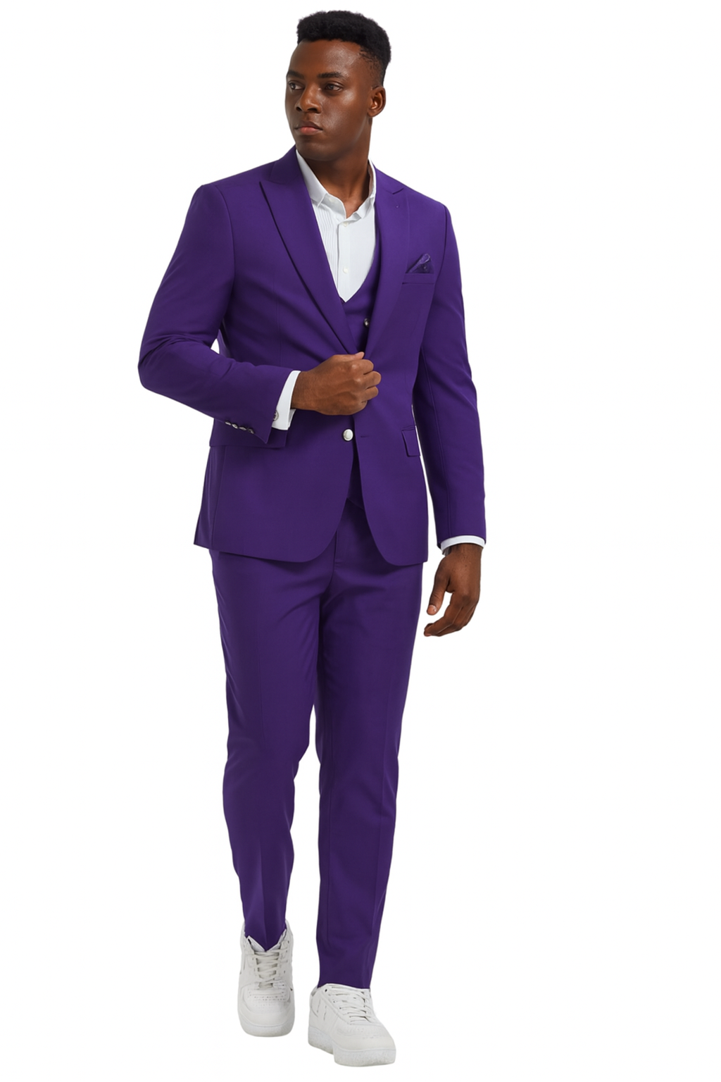 Mardi Gra Custom - Purple and Gold Two Toned Tuxedo - 34 Short or Extra Small