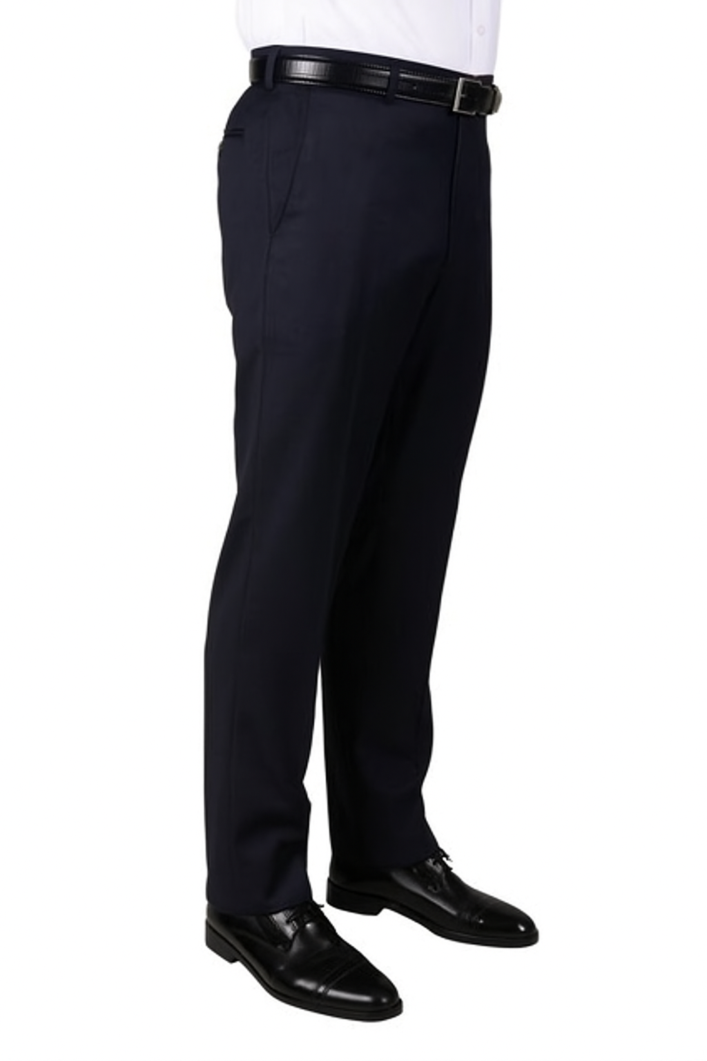 Mens Double Pleated Trousers - Double Pleated Dress Pants - Slacks Navy - dress size pants : 28 Unfinished bottom