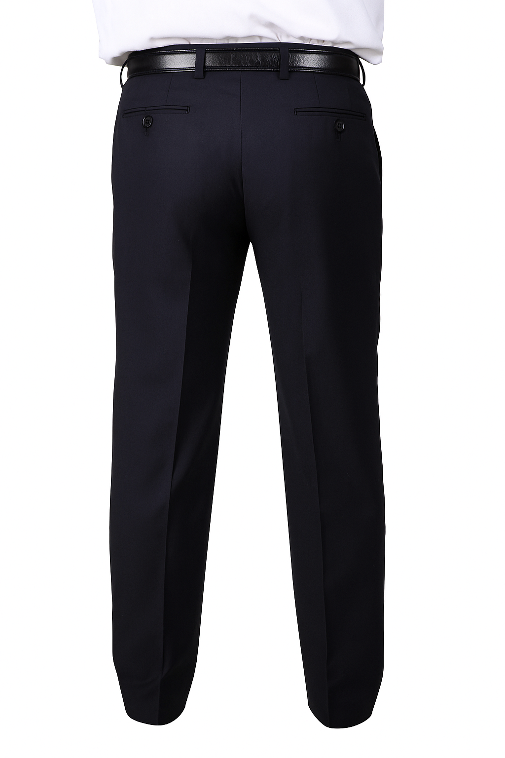 Mens Double Pleated Trousers - Double Pleated Dress Pants - Slacks Navy - dress size pants : 28 Unfinished bottom
