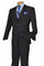 "Modern Fit Two Button Men's Poplin Suit - Navy Blue"
