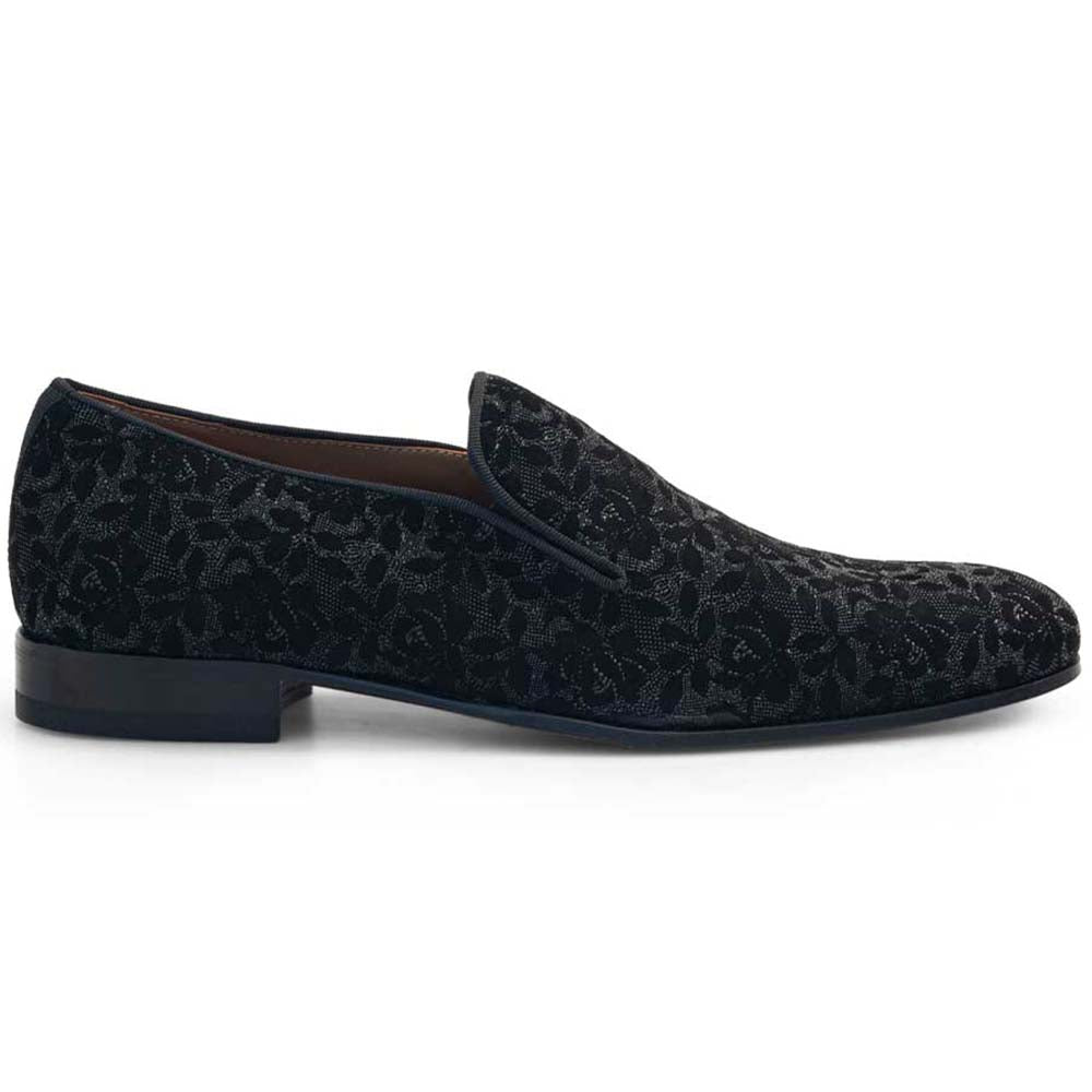 Mezlan Velvet Formal Loafer Black (21084) - Medium
