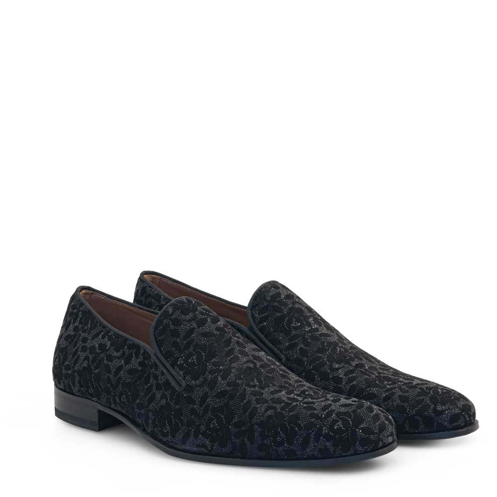 Mezlan Velvet Formal Loafer Black (21084) - Medium