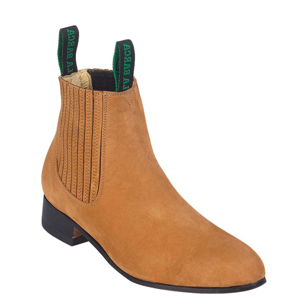 Suede Botin Charro Nobuck Camel - Camel