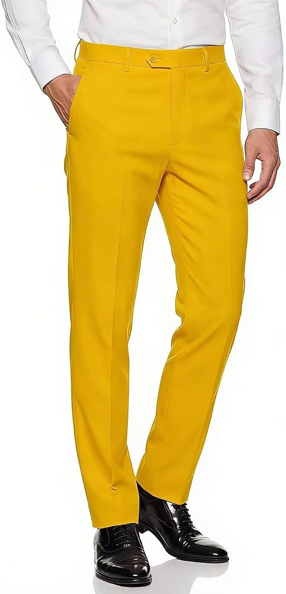 Mens Expandable Waist Business Casual Dress Pants - dress size pants : 28 Unfinished bottom
