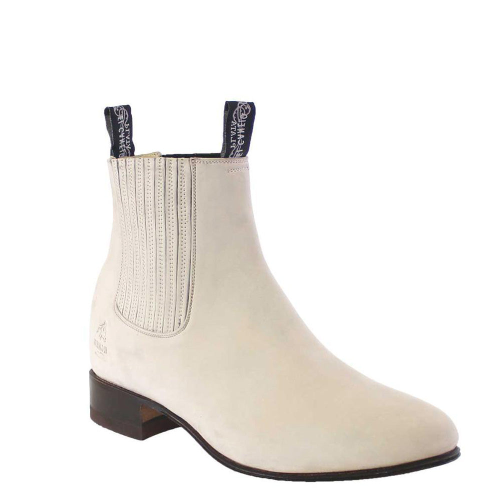 Natural Suede Ankle Boots - Natural