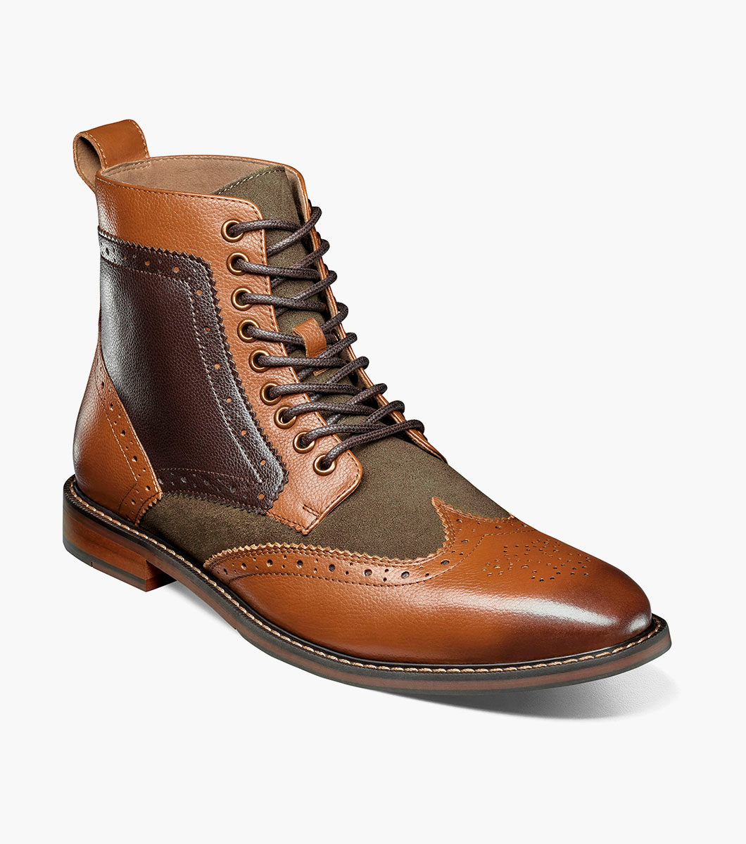 Stacy Adams Finnegan Wingtip Lace Up Boot by Stacy Adams Shoes - 14