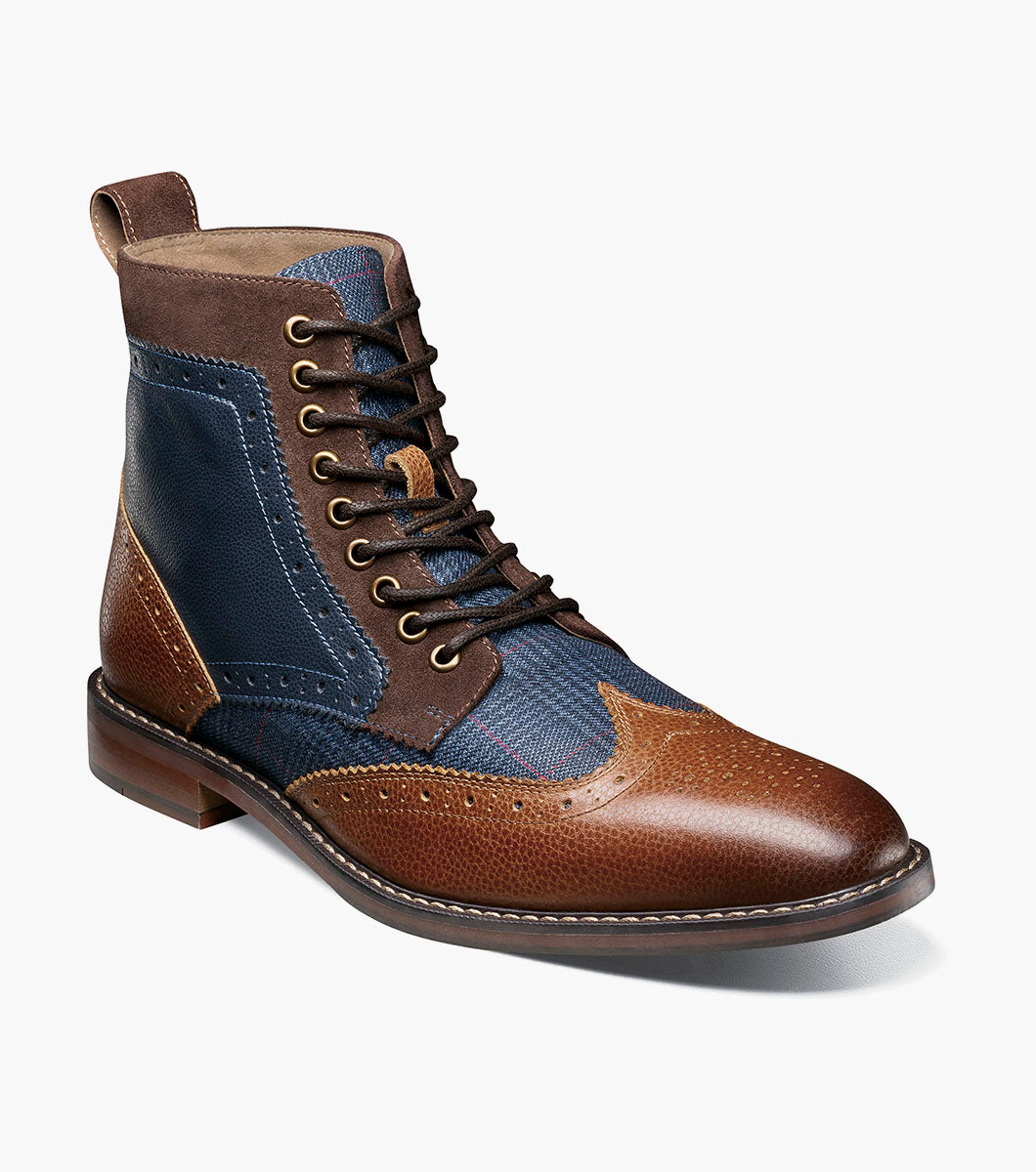 Stacy Adams Finnegan Wingtip Lace Up Boot by Stacy Adams Shoes - 14