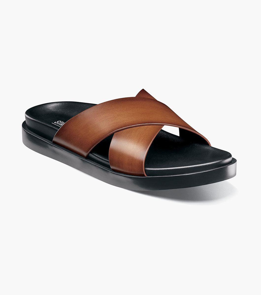 Stacy Adams Montel Cross Strap Slide Sandal by Stacy Adams Shoes - 7