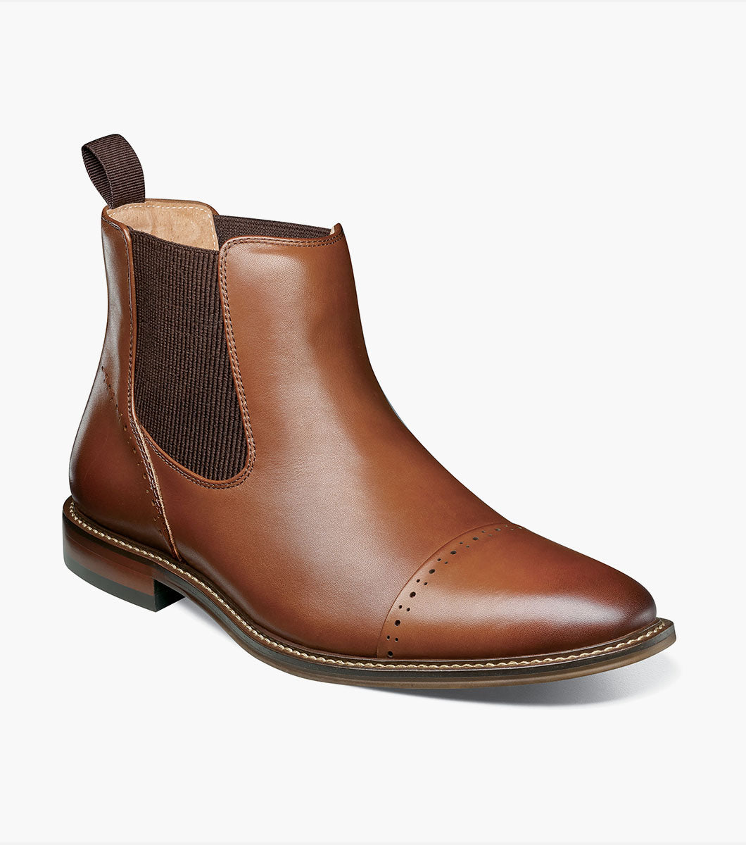 Stacy Adams Maury Cap Toe Chelsea Boot by Stacy Adams Shoes - 11.5