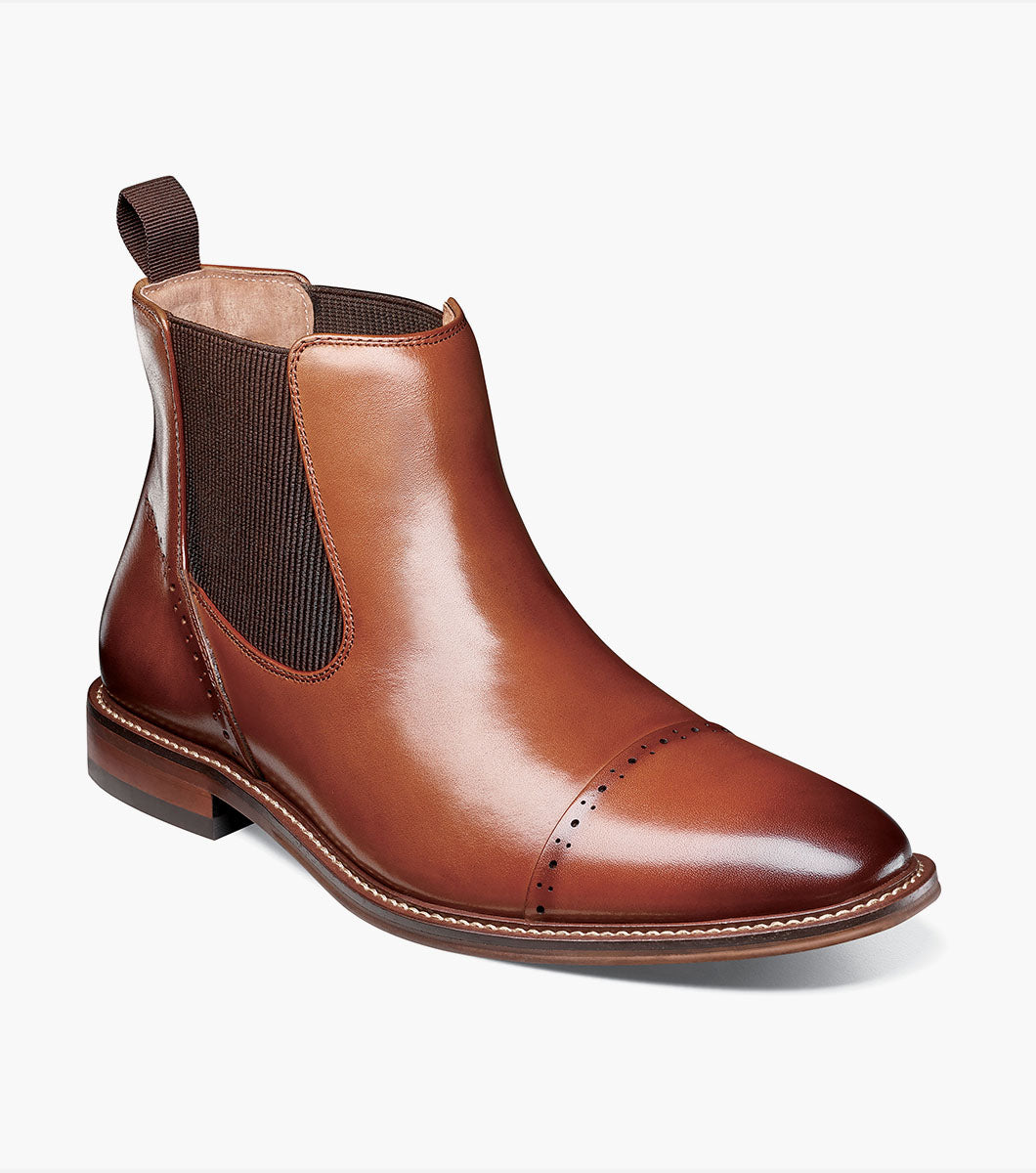 Stacy Adams Maury Cap Toe Chelsea Boot by Stacy Adams Shoes - 11.5