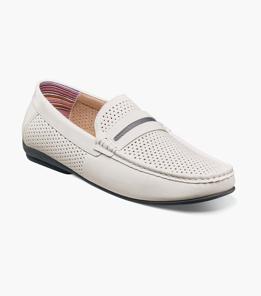 Stacy Adams Corby Moc Toe Saddle Slip On by Stacy Adams Shoes - 7