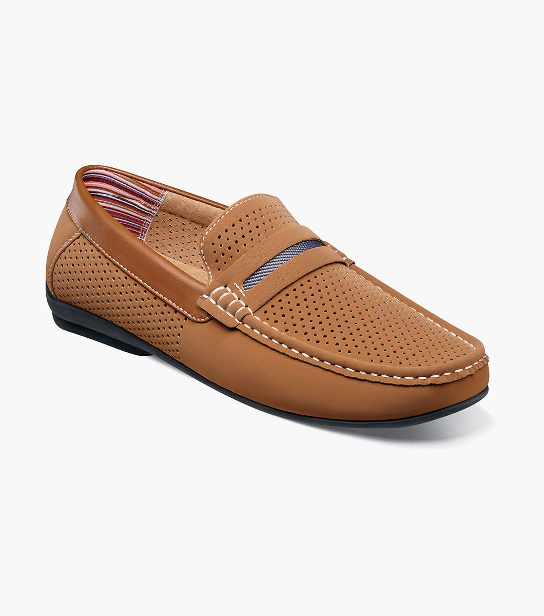Stacy Adams Corby Moc Toe Saddle Slip On by Stacy Adams Shoes - 7