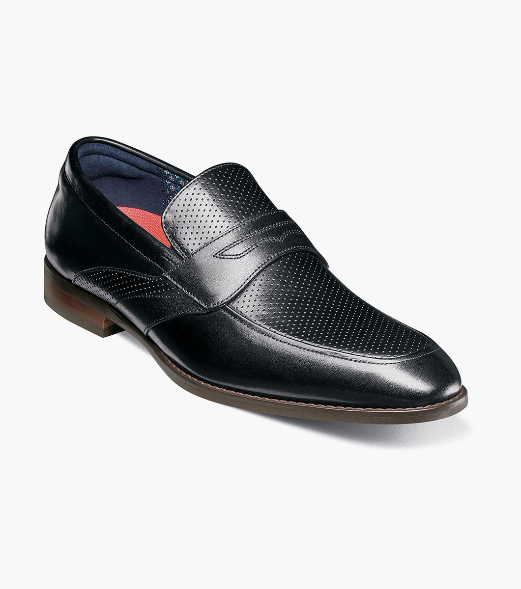 Stacy Adams Karnes Moc Toe Penny Slip On by Stacy Adams Shoes - 10.5