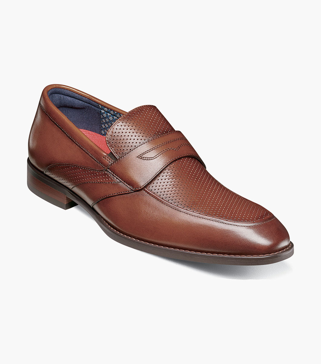 Stacy Adams Karnes Moc Toe Penny Slip On by Stacy Adams Shoes - 10.5