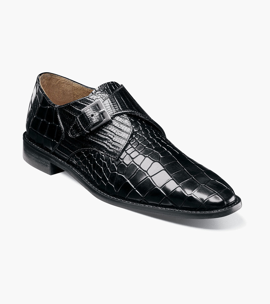 Stacy Adams Rapino Plain Toe Monk Strap by Stacy Adams Shoes - 7