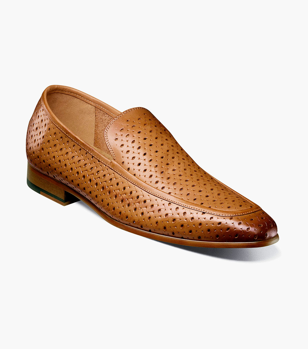 Stacy Adams Winden Moc Toe Perf Slip On by Stacy Adams Shoes - 7.5