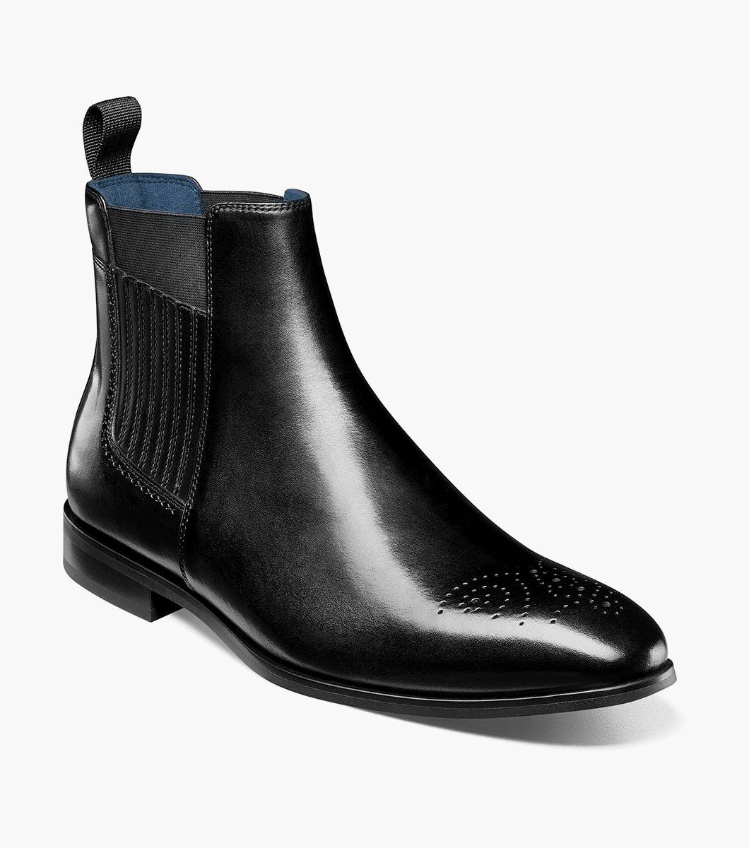 Stacy Adams Bradley Plain Toe Chelsea Boot by Stacy Adams Shoes - 7