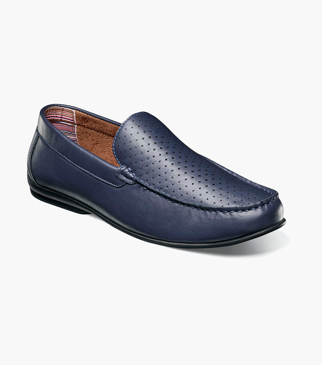 Stacy Adams Conroy Moc Toe Perf Slip On by Stacy Adams Shoes - 7