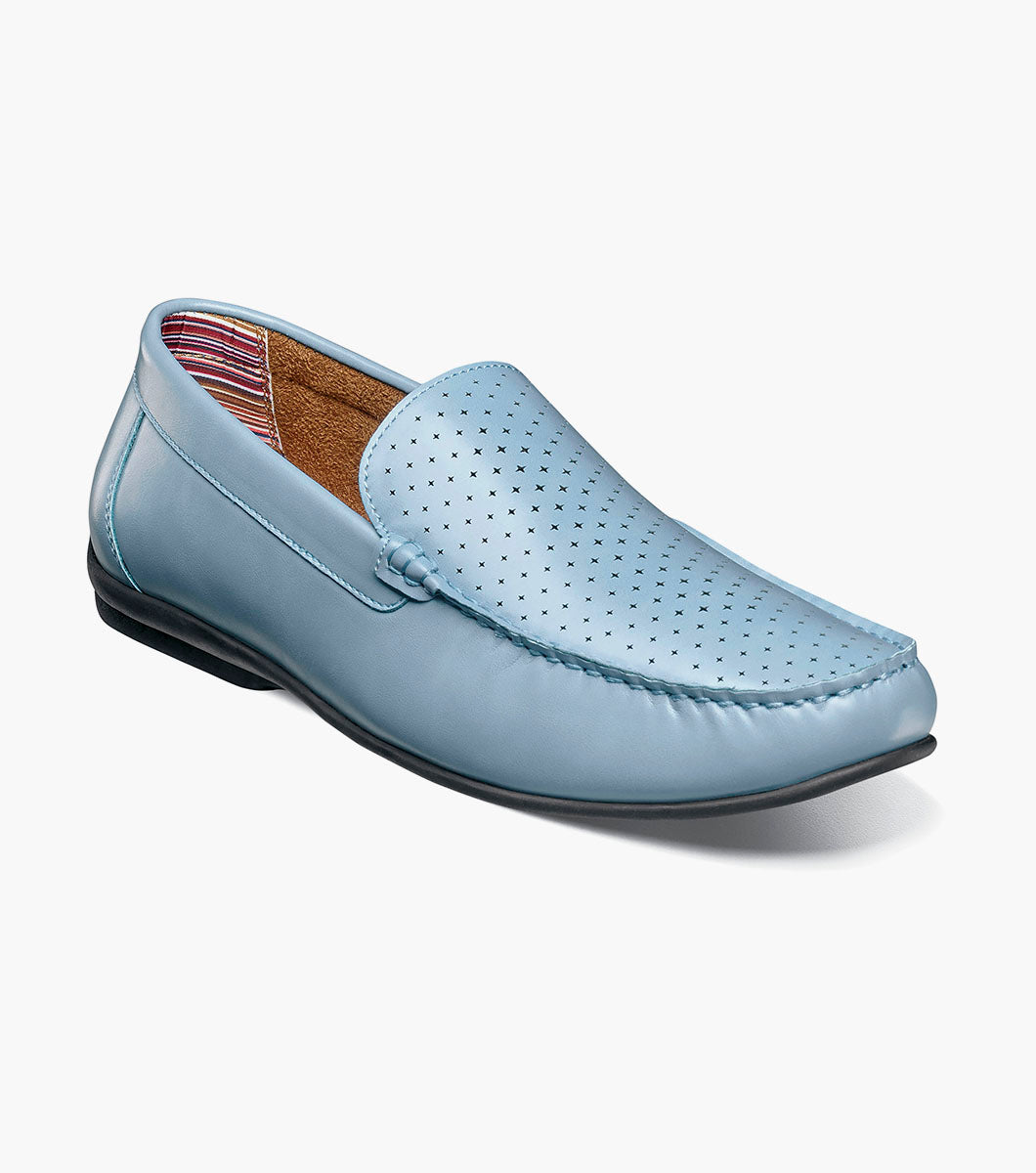 Stacy Adams Conroy Moc Toe Perf Slip On by Stacy Adams Shoes - 7