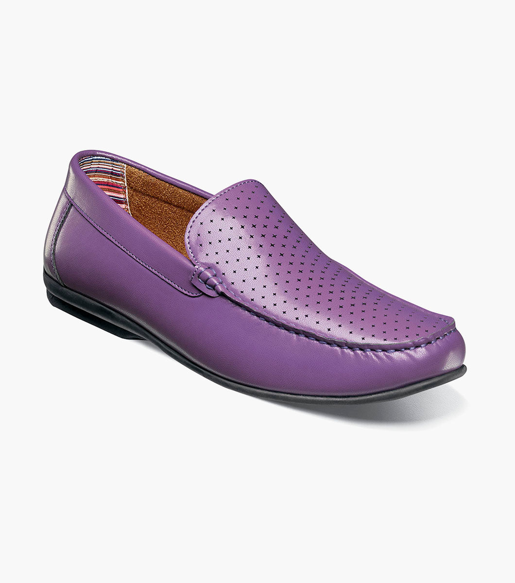 Stacy Adams Conroy Moc Toe Perf Slip On by Stacy Adams Shoes - 7