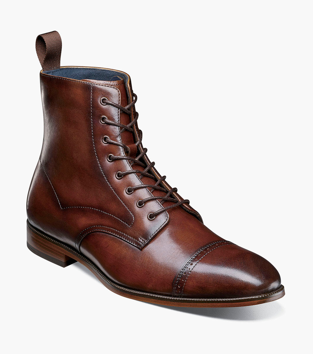 Stacy Adams Henry Cap Toe Lace Up Boot by Stacy Adams Shoes - 7