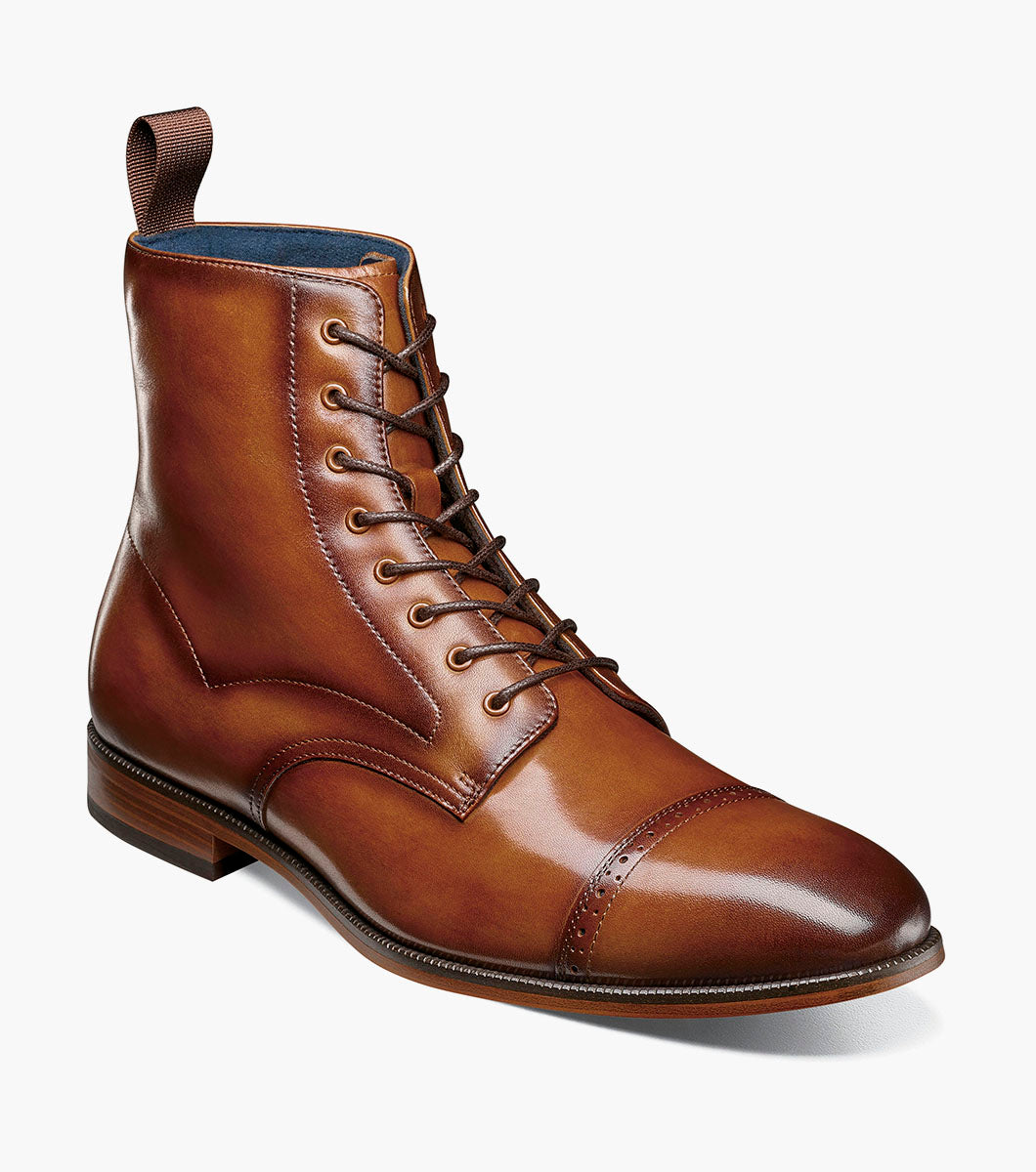Stacy Adams Henry Cap Toe Lace Up Boot by Stacy Adams Shoes - 7