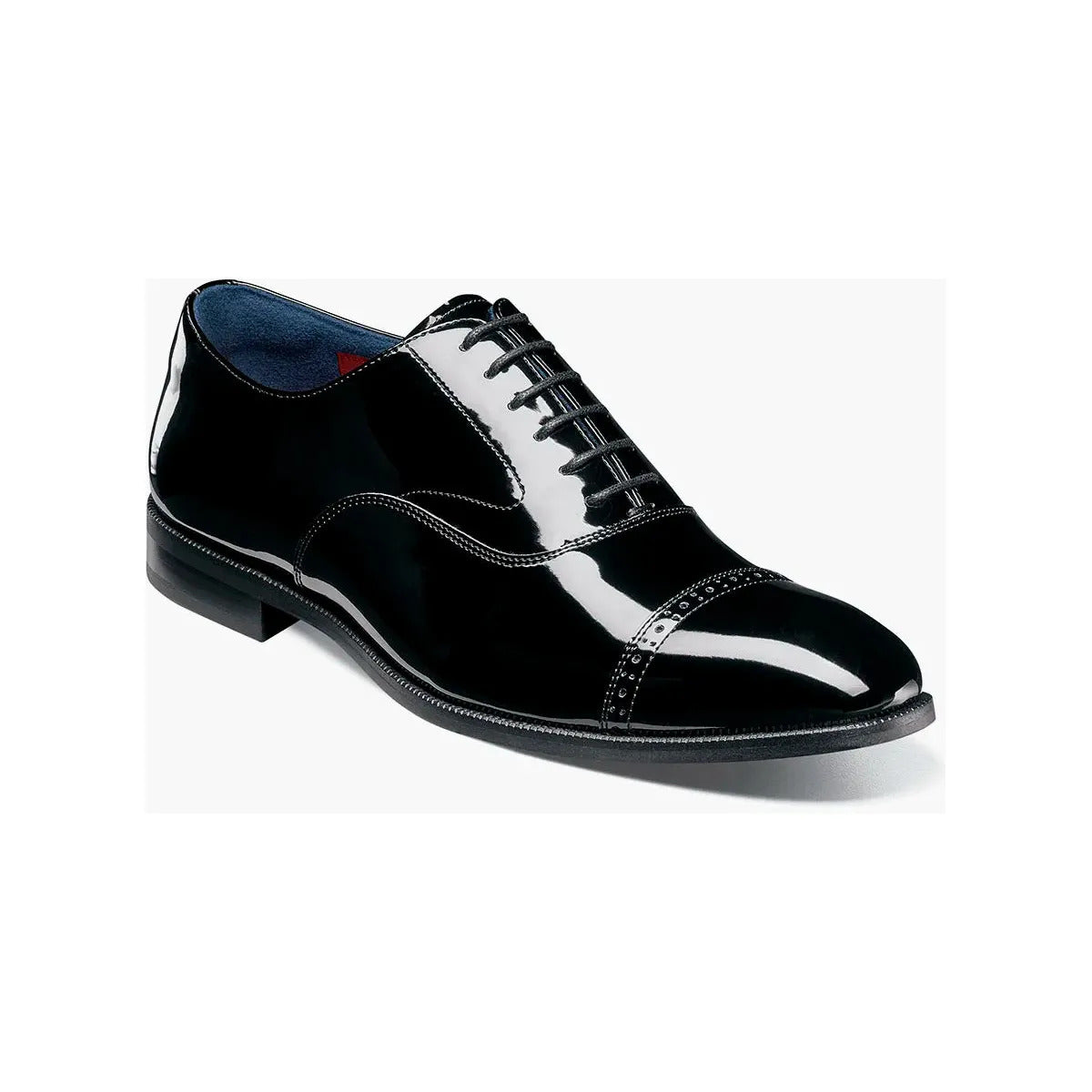 Stacy Adams Concorde II Cap Toe Oxford Tuxedo Shoes Black Patent 25721-004 - 6