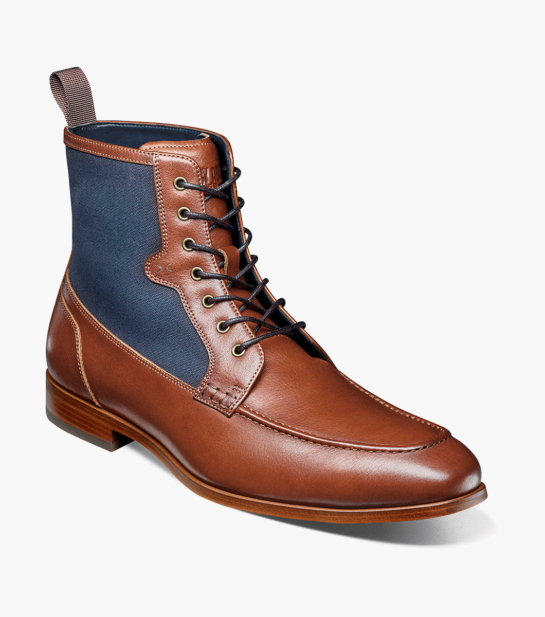 Stacy Adams Brumley Moc Toe Lace Up Boot by Stacy Adams Shoes - 7