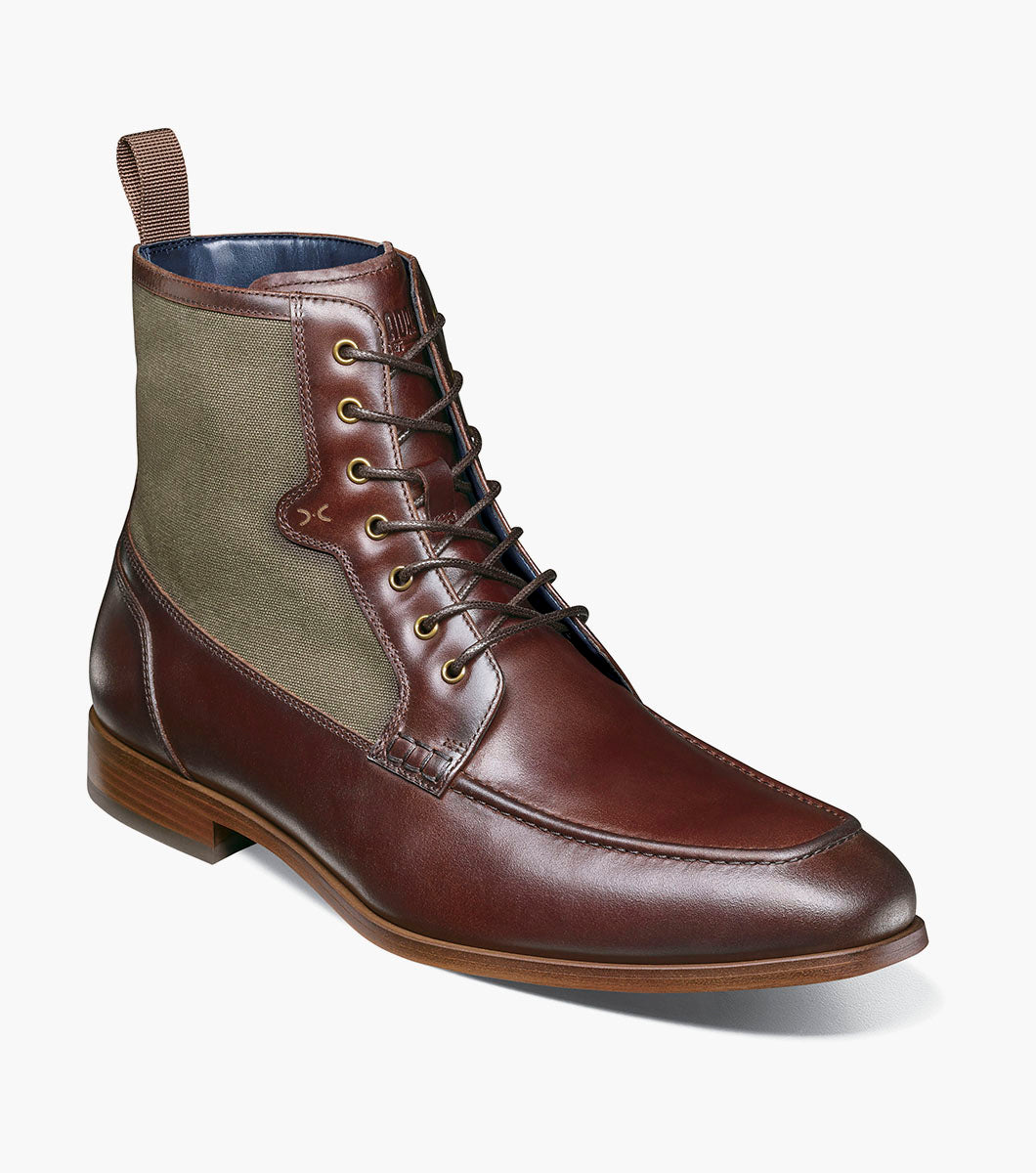 Stacy Adams Brumley Moc Toe Lace Up Boot by Stacy Adams Shoes - 7