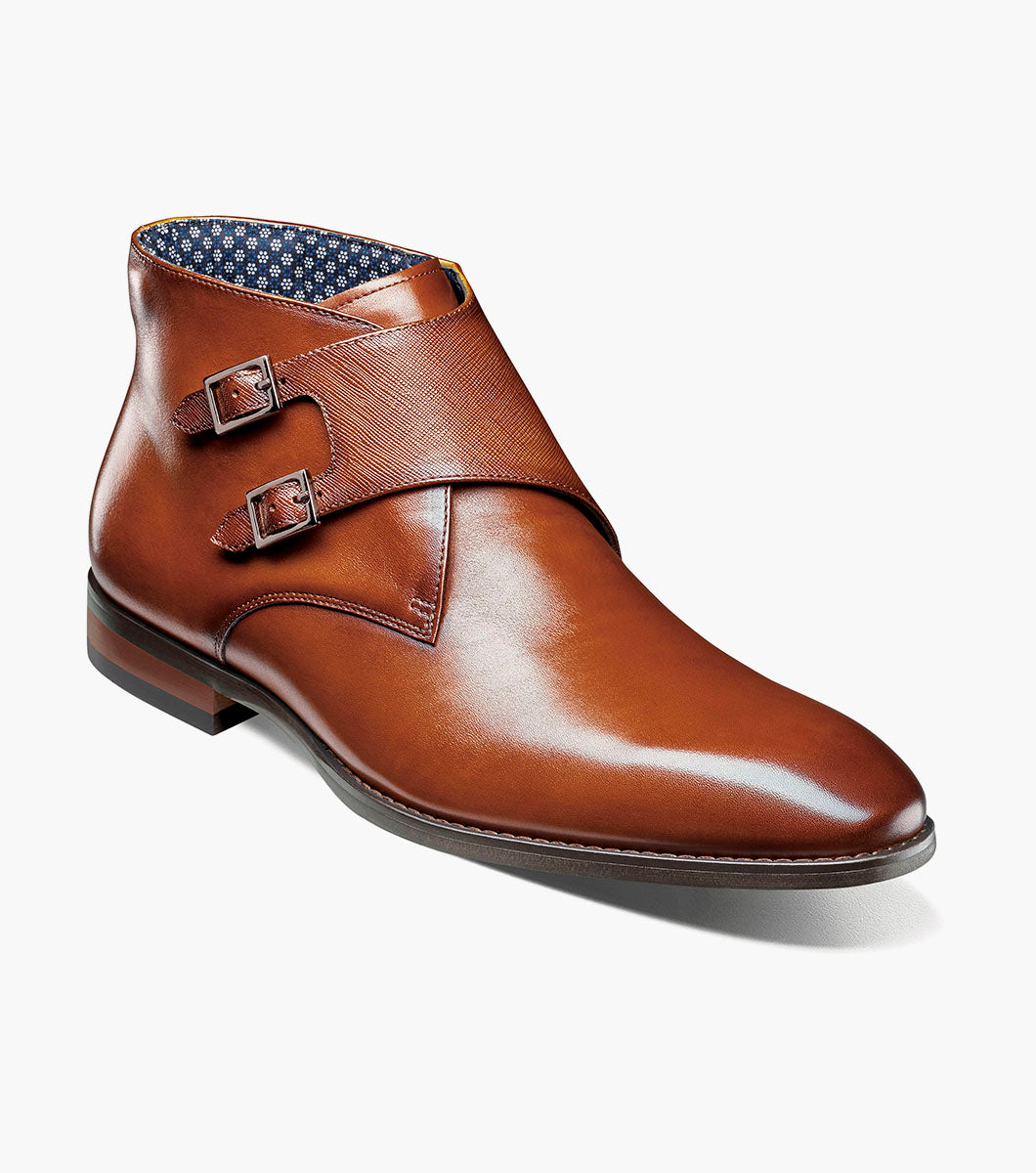 Stacy Adams Kaius Plain Toe Double Monk Strap Boot by Stacy Adams Shoes - 7
